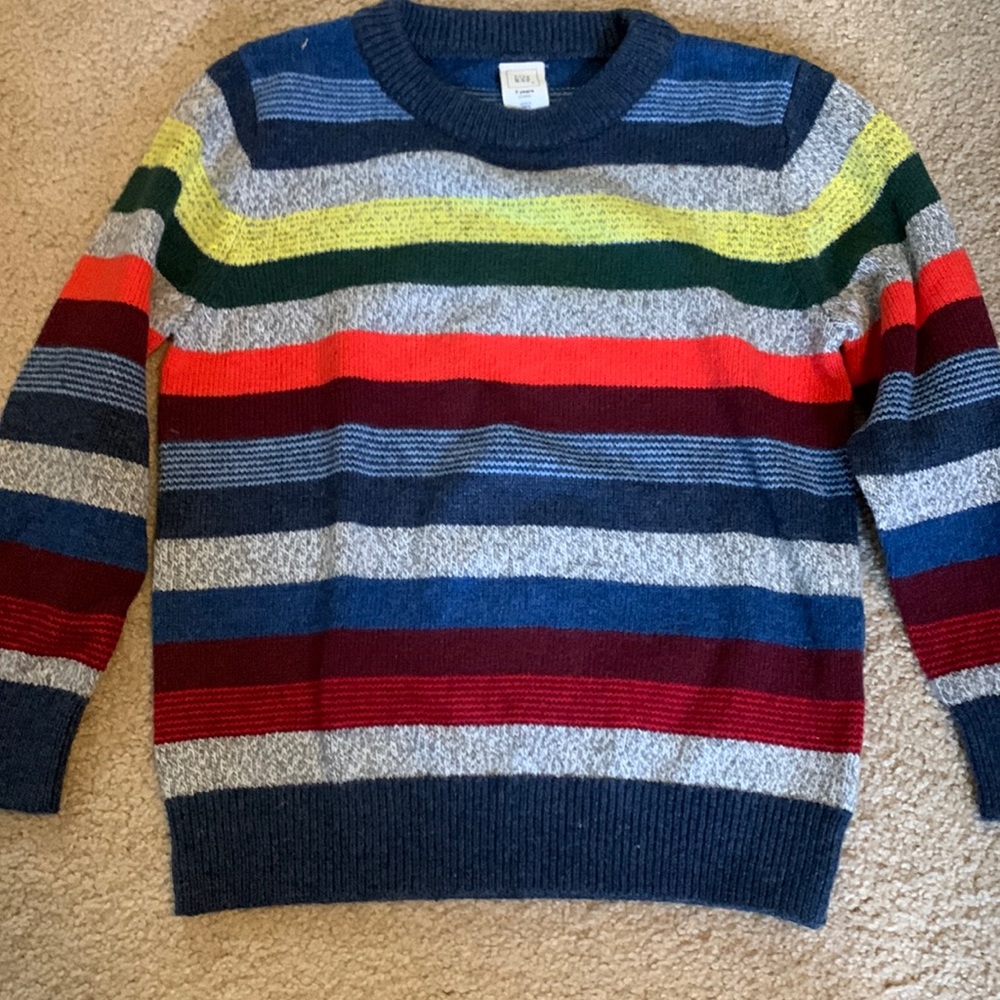 Gap Toddler multi colored striped sweater 3T